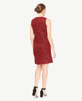 Thumbnail for your product : Ann Taylor Tall Fringe Tweed Shift Dress