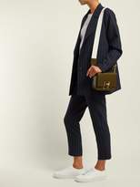Thumbnail for your product : Sophie Hulme Quick Small Leather Cross Body Bag - Womens - Khaki Multi