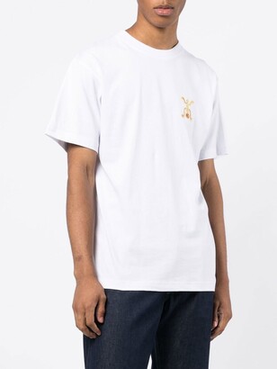 Clot symbol-embroidered short-sleeve T-shirt