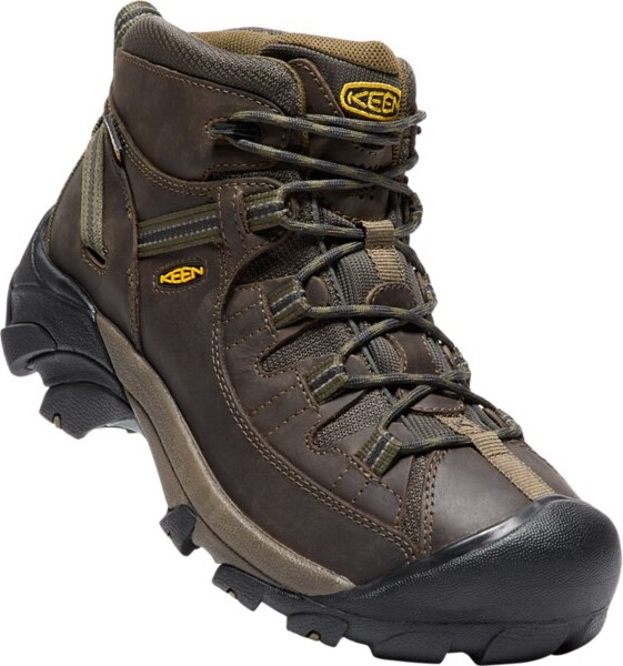 Men's KEEN Targhee II Mid Hiking Boots Outdoor 9.5 Canteen/Dark Olive