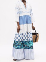 Thumbnail for your product : RIANNA + NINA Patchwork Vintage-cotton Maxi Dress - Multi