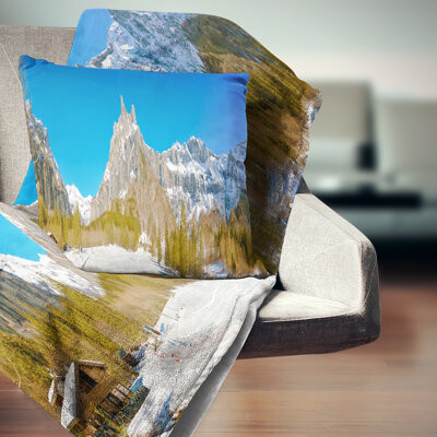 Sixt Fer a Cheval Panoramic View Landscape Printed Pillow