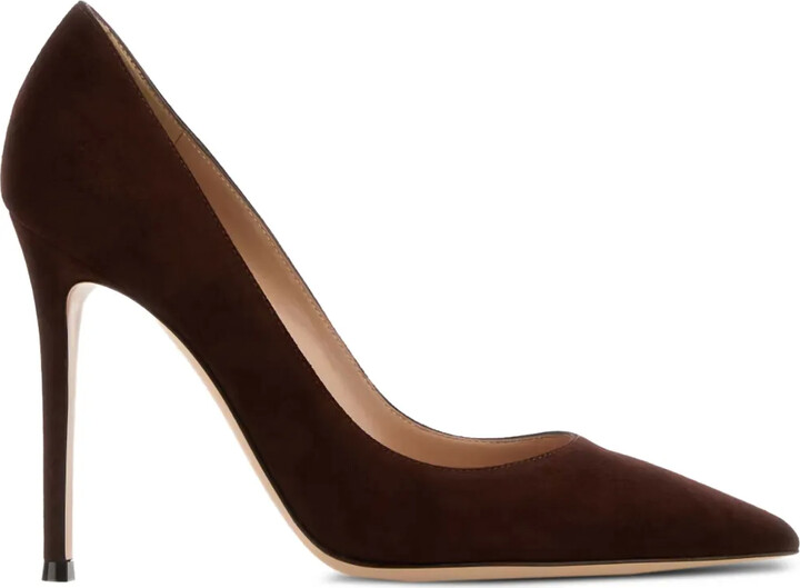 Gianvito Rossi 105mm Gianvito 105 suede pointed-toe pumps