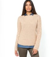Thumbnail for your product : La Redoute R essentiel Round Neck Patterned Knit Sweater