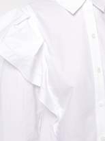 Thumbnail for your product : Derek Lam 10 Crosby Long Sleeve Ruffle Shoulder Shirt
