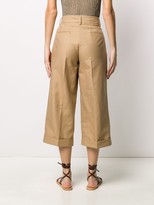 Thumbnail for your product : Twin-Set Cropped Wide-Leg Trousers