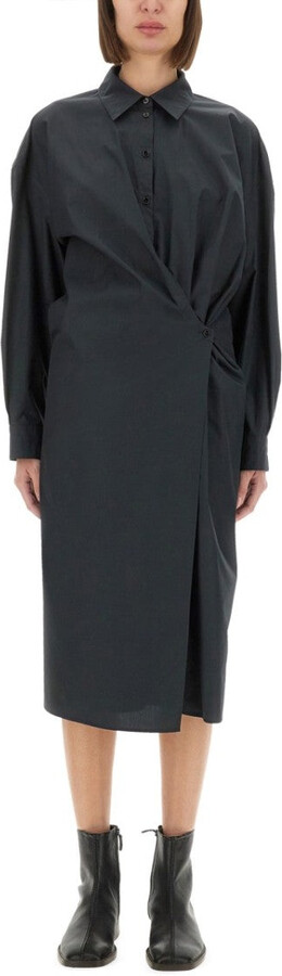 Lemaire Straight Collar Twisted" Dress