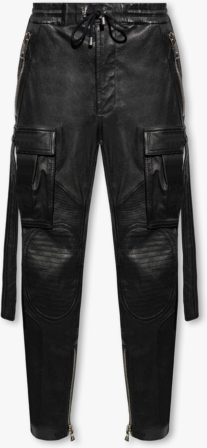 Tentacle filosofisk Mark Balmain Leather Pants Men | ShopStyle