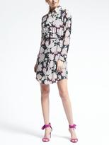 Thumbnail for your product : Banana Republic Floral Ruffle-Front Shirtdress