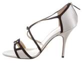 Thumbnail for your product : Alexandra Neel Satin Rimmel Sandals Silver Satin Rimmel Sandals