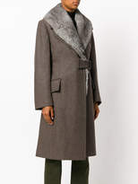 Thumbnail for your product : Maison Margiela fur trimmed coat