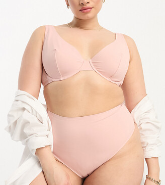ASOS Curve ASOS DESIGN Curve Marina smoothing underwire bra in beige -  ShopStyle