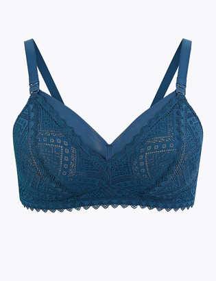 Marks and Spencer Texture & Lace Non-Wired Nursing Bra B-E