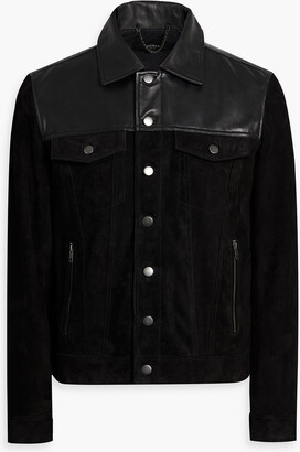 Muu Baa Rancher leather-paneled suede jacket