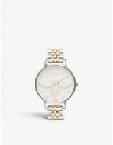 Thumbnail for your product : Olivia Burton 3D-bee silver-plated and mother-of-pearl watch
