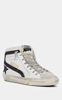 Thumbnail for your product : Golden Goose Women's Slide Leather & Shearling Sneakers - White