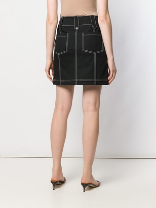 Kenzo Contrast Stitch Mini Skirt