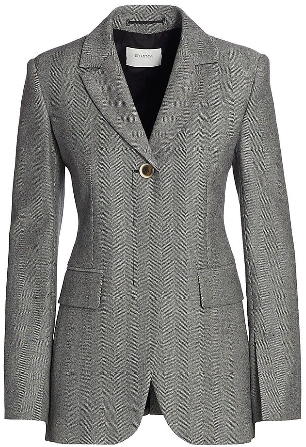 ladies herringbone blazer