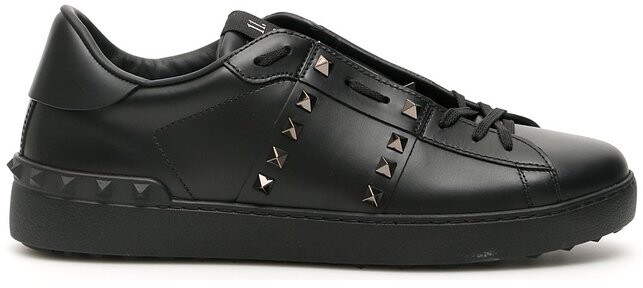 valentino all black sneakers