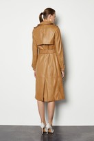 Thumbnail for your product : Karen Millen Leather Trench Coat
