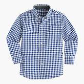 Thumbnail for your product : J.Crew Kids' Secret Wash shirt in gingham