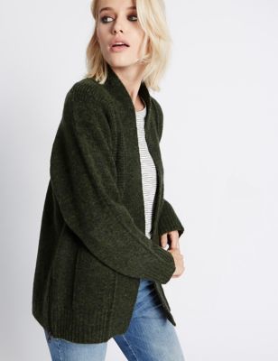 Marks and Spencer Long Sleeve Seamed Cardigan