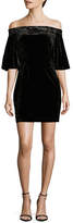 Thumbnail for your product : Cynthia Steffe Velvet Off-The-Shoulder Dress