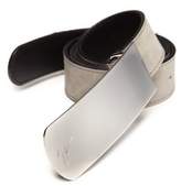 Thumbnail for your product : Giuseppe Zanotti Logo Plaque Suede Belt