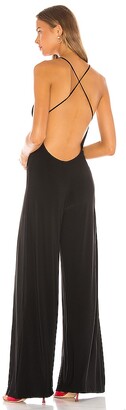 black low back jumpsuit