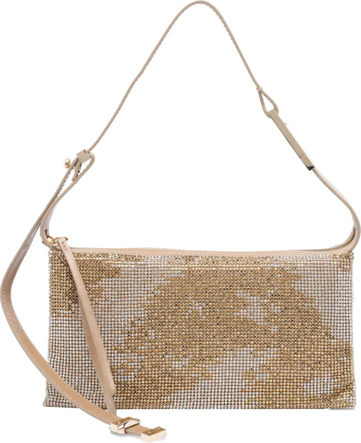 Benedetta Bruzziches Crystal-Embellished Shoulder Bag