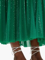 Thumbnail for your product : MSGM Pleated Sequinned Dress - Green