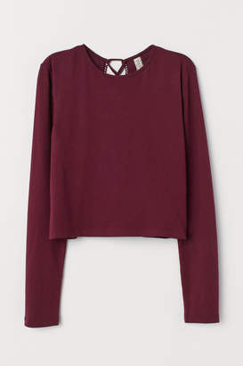 H&M Top with Lacing - Red