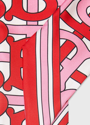 Burberry TB Monogram Icon Stripe Skinny Scarf