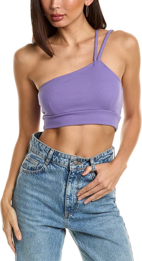 The Range Braided Strap One-Shoulder Bralette