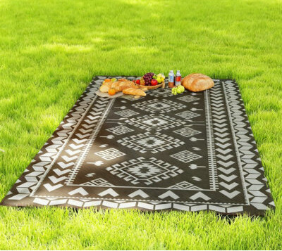 Latitude Run Outdoor Rug For Patio For Decor,Portable Outside Camping Area Carpet Mat,Reversible Rug