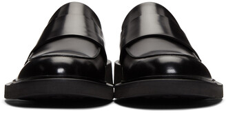 Bottega Veneta Black Rubber Sole Loafers
