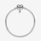 Thumbnail for your product : Pandora Moments Butterfly Clasp Snake Chain Bracelet