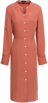 Thumbnail for your product : Theory Effortless Silk Shirt Dress