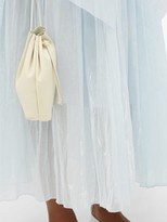 Thumbnail for your product : Vika Gazinskaya Crinkle-pleat Waterfall-panel Cotton-batiste Skirt - Blue