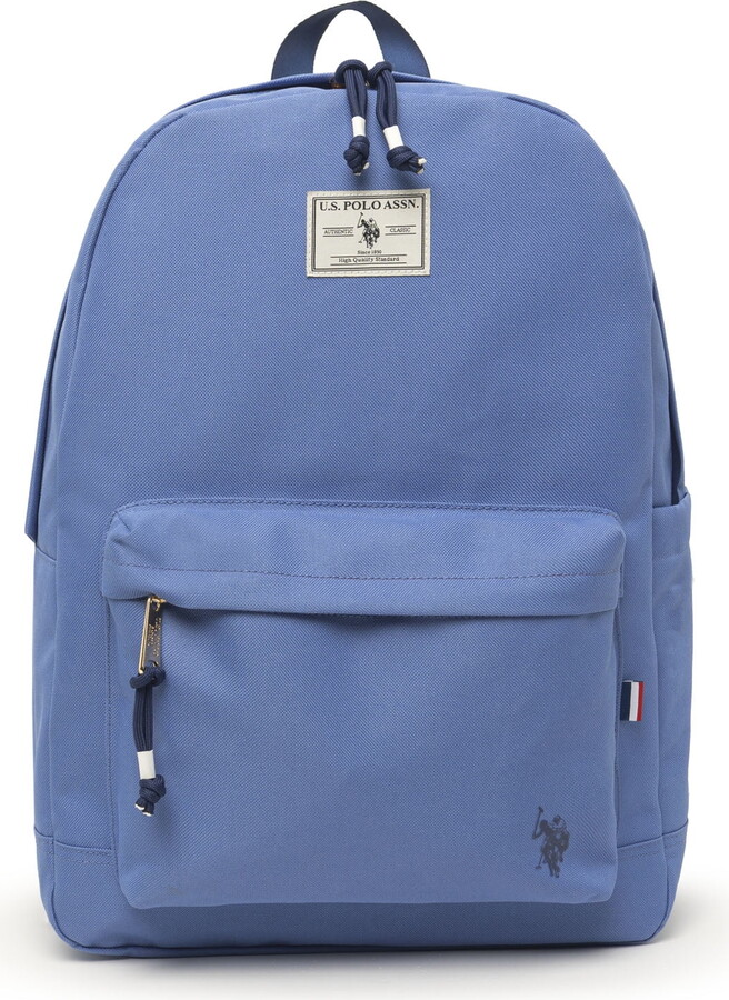 U.S. Polo Assn. Unisex 18" Solid Core Backpack, Periwinkle