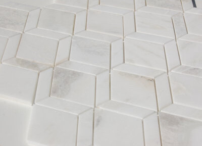 Bloom Stone 12" x 10" Marble Mosaic Wall & Floor Tile