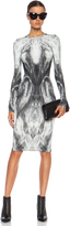 Thumbnail for your product : Alexander McQueen Rorshach Print Rayon-Blend Dress