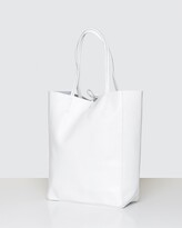 Thumbnail for your product : Bee Women's White Leather bags - Monica White Leather Shopper Bag - Size One Size at The Iconic