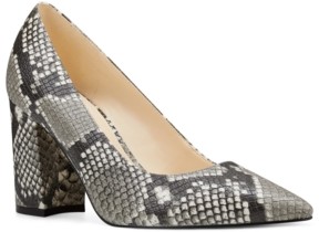 snakeskin pumps nine west