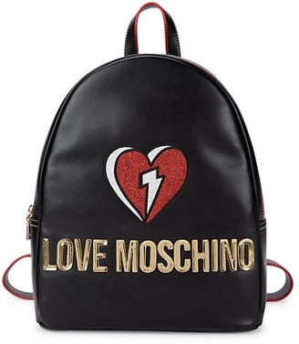 red moschino diaper bag