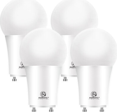Energetic Lighting LED GU24 Light Bulb, A19 Shape 60 Watt Equivalent (8.5W),800 Lumens High Output, UL Listed