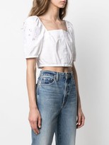 Thumbnail for your product : Pinko Embroidered Cropped Blouse