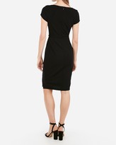 Thumbnail for your product : Express Belted Seamed Sheath Dress