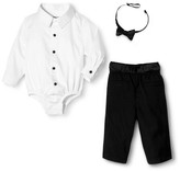 Thumbnail for your product : G-Cutee Newborn Boys' 4 Piece Tuxedo with ShirtzieTM - Ebony