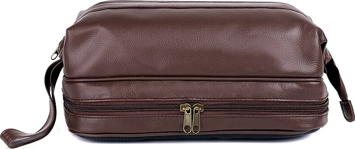 Dopp 11" Toiletry Bag, Water Resistant, Brown (06770.BR)